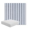 Picture of Unwind Sky | Boxed Square Outdoor Seat Cushion - Sunbrella© Fabric