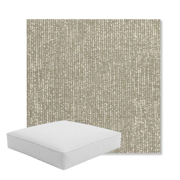 Picture of Vista Seasalt | Boxed Square Outdoor Seat Cushion - Sunbrella© Fabric