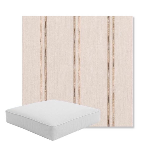 Picture of Wayward Wren | Boxed Square Outdoor Seat Cushion - Sunbrella© Fabric