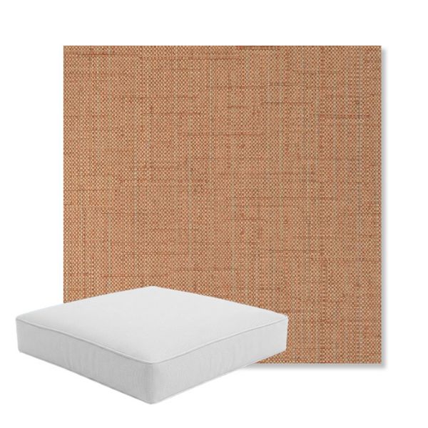 Picture of Willa Clay | Boxed Square Outdoor Seat Cushion - Sunbrella© Fabric