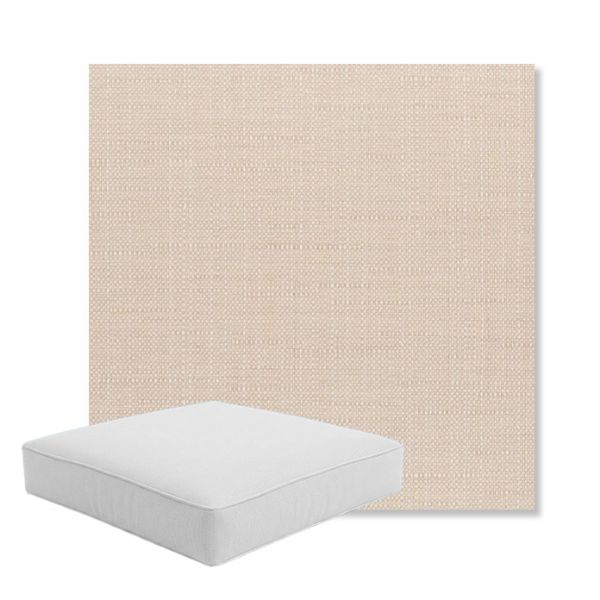 Picture of Willa Linen | Boxed Square Outdoor Seat Cushion - Sunbrella© Fabric