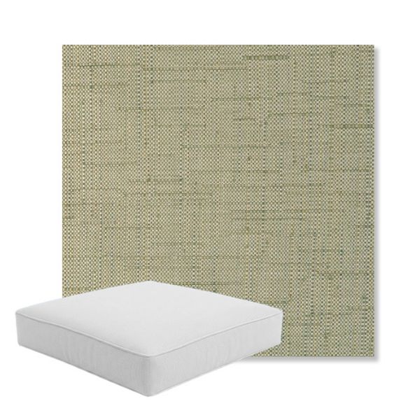 Picture of Willa Moss | Boxed Square Outdoor Seat Cushion - Sunbrella© Fabric
