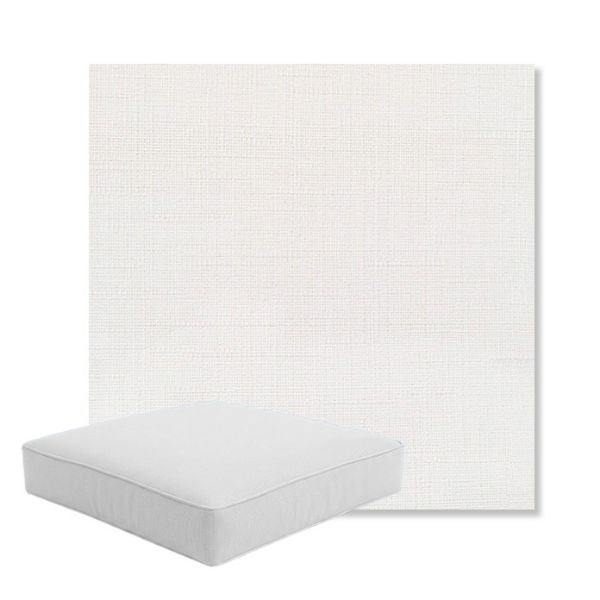 Picture of Willa Snow | Boxed Square Outdoor Seat Cushion - Sunbrella© Fabric