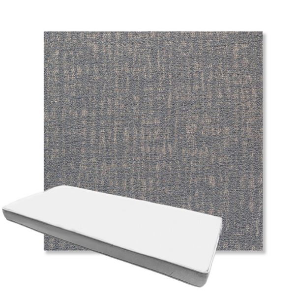 Picture of Abstraction Denim | Boxed Custom Outdoor Bench Cushion - Sunbrella© Fabric