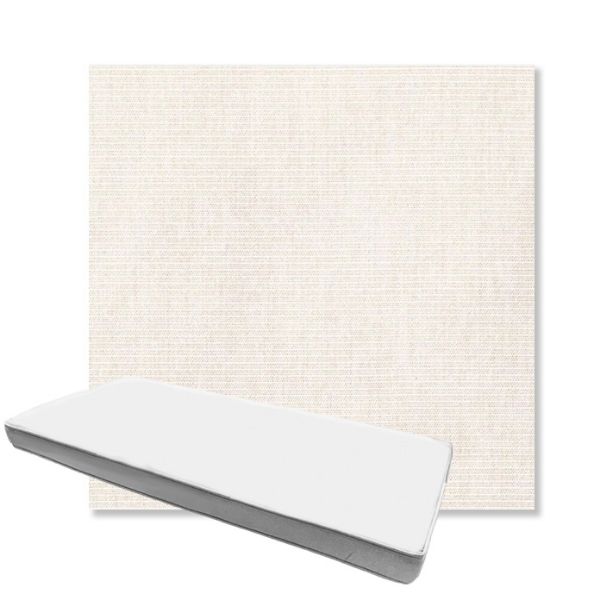 Picture of Ambrose Linen | Boxed Custom Outdoor Bench Cushion - Sunbrella© Fabric