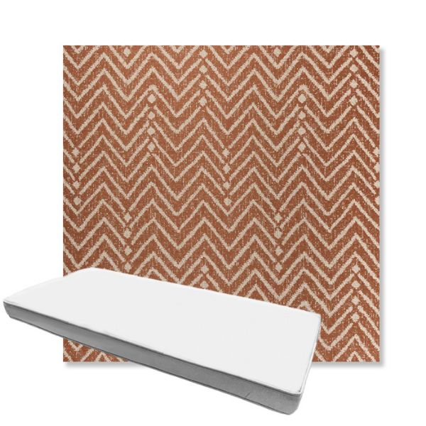 Picture of Argo Clay | Boxed Custom Outdoor Bench Cushion - Sunbrella© Fabric
