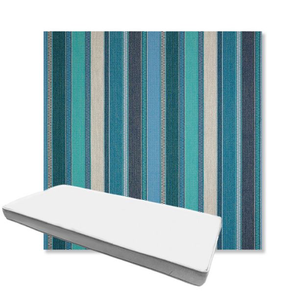 Picture of Ascend Oasis | Boxed Custom Outdoor Bench Cushion - Sunbrella© Fabric