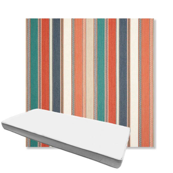 Picture of Ascend Tropical | Boxed Custom Outdoor Bench Cushion - Sunbrella© Fabric