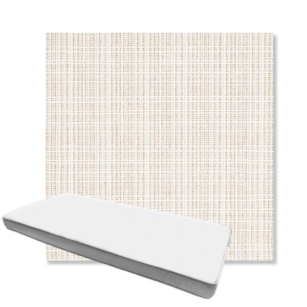 Picture of Benson Sand | Boxed Custom Outdoor Bench Cushion - Sunbrella© Fabric
