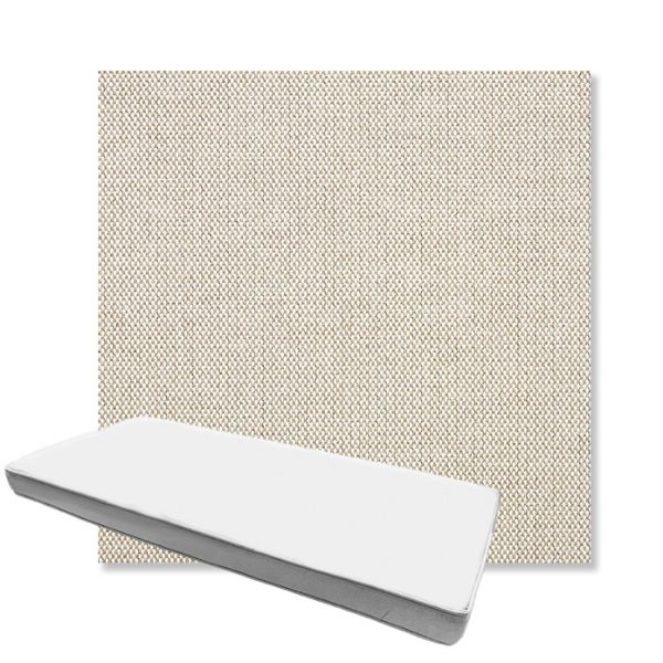 Picture of Blend Linen | Boxed Custom Outdoor Bench Cushion - Sunbrella© Fabric