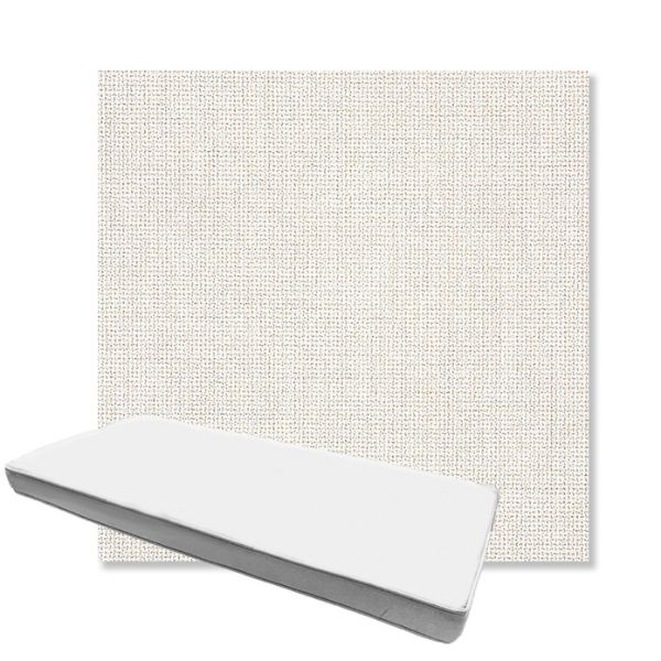 Picture of Bliss Linen | Boxed Custom Outdoor Bench Cushion - Sunbrella© Fabric