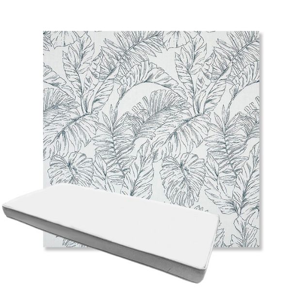 Picture of Calm Laurel | Boxed Custom Outdoor Bench Cushion - Sunbrella© Fabric