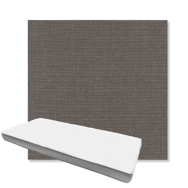 Picture of Canvas Coal | Boxed Custom Outdoor Bench Cushion - Sunbrella© Fabric
