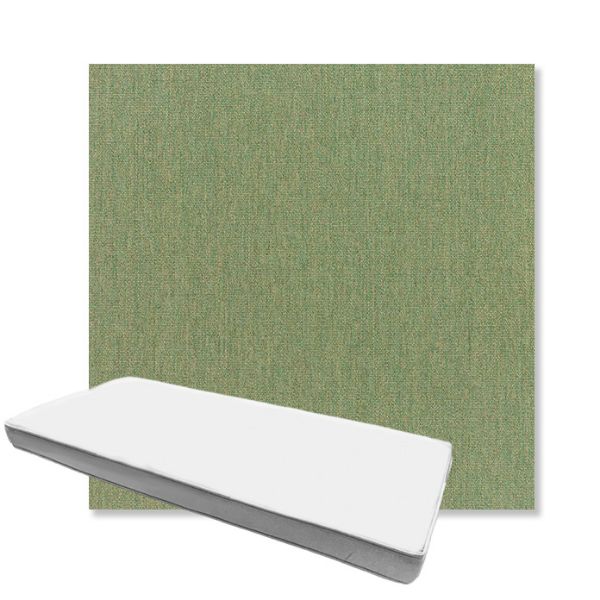 Picture of Canvas Fern | Boxed Custom Outdoor Bench Cushion - Sunbrella© Fabric