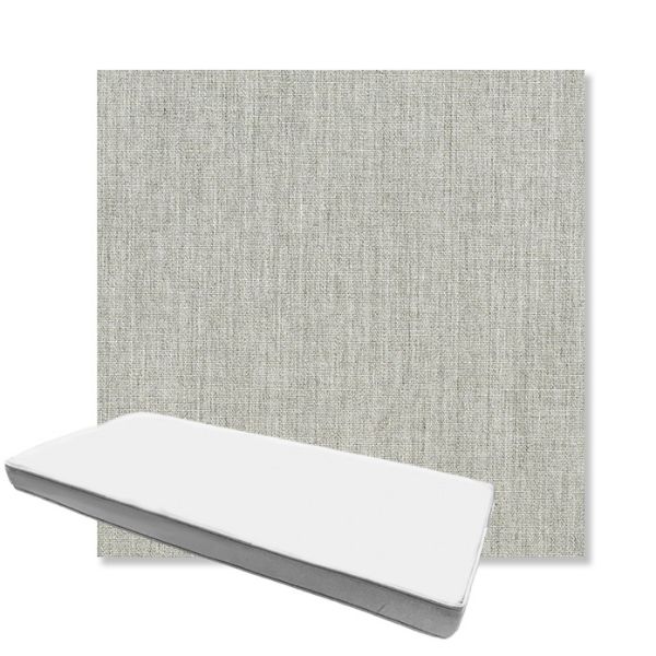 Picture of Canvas Granite | Boxed Custom Outdoor Bench Cushion - Sunbrella© Fabric
