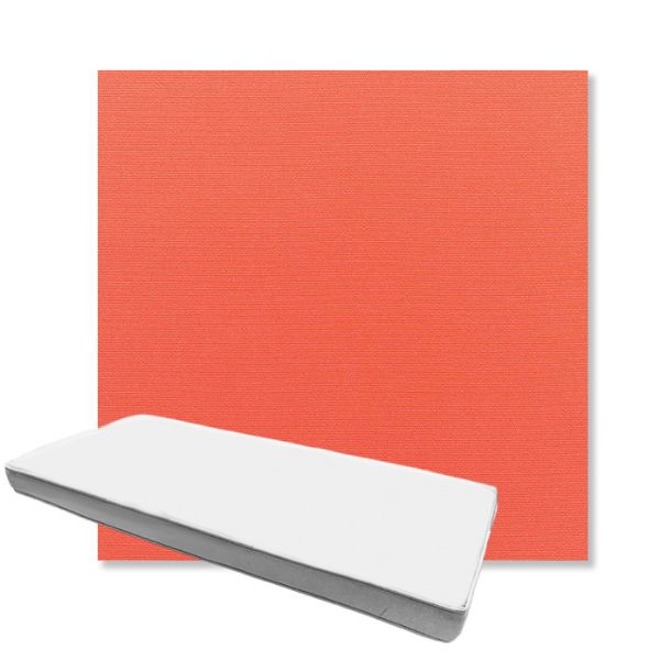 Picture of Canvas Melon | Boxed Custom Outdoor Bench Cushion - Sunbrella© Fabric