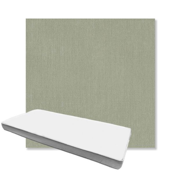 Picture of Canvas Seasalt | Boxed Custom Outdoor Bench Cushion - Sunbrella© Fabric