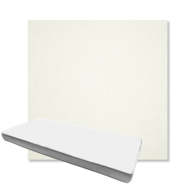 Picture of Canvas White | Boxed Custom Outdoor Bench Cushion - Sunbrella© Fabric