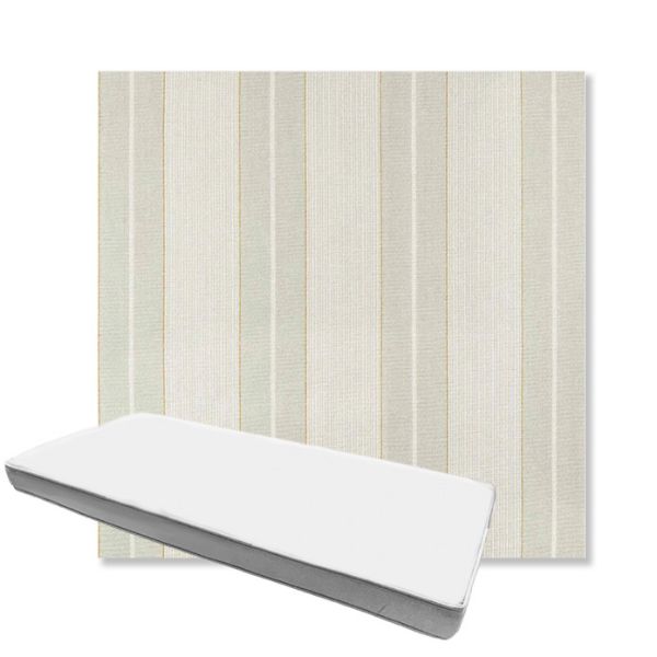 Picture of Carlo Celery | Boxed Custom Outdoor Bench Cushion - Sunbrella© Fabric