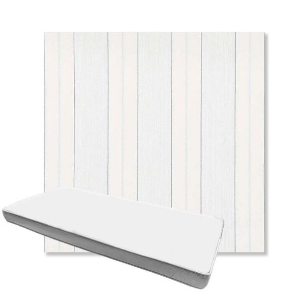 Picture of Carlo Coastal | Boxed Custom Outdoor Bench Cushion - Sunbrella© Fabric
