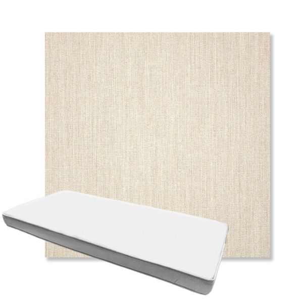 Picture of Cast Pumice | Boxed Custom Outdoor Bench Cushion - Sunbrella© Fabric