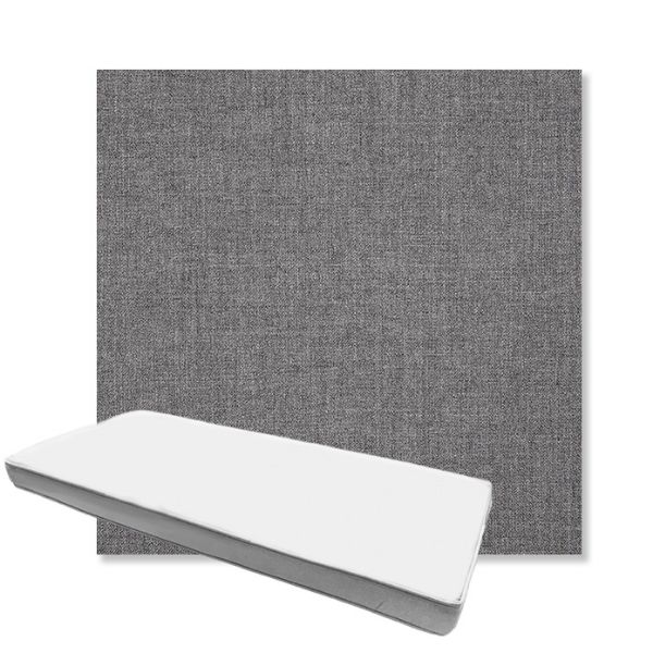 Picture of Cast Slate | Boxed Custom Outdoor Bench Cushion - Sunbrella© Fabric