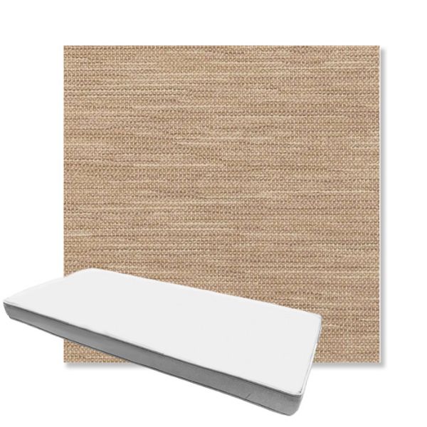 Picture of Charmer Limestone | Boxed Custom Outdoor Bench Cushion - Sunbrella© Fabric