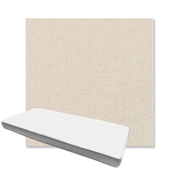 Picture of Charmer Parchment | Boxed Custom Outdoor Bench Cushion - Sunbrella© Fabric