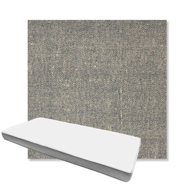 Picture of Chartres Graphite | Boxed Custom Outdoor Bench Cushion - Sunbrella© Fabric
