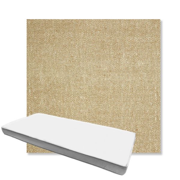 Picture of Chartres Hemp | Boxed Custom Outdoor Bench Cushion - Sunbrella© Fabric