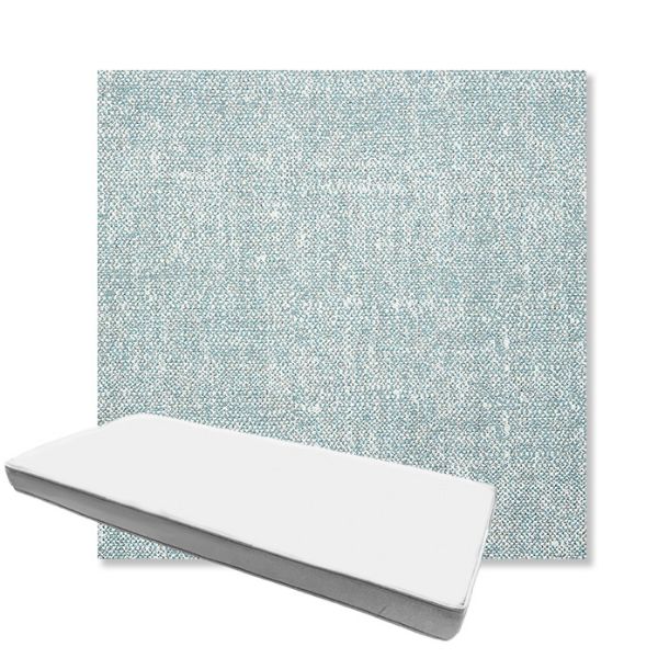 Picture of Chartres Opal | Boxed Custom Outdoor Bench Cushion - Sunbrella© Fabric