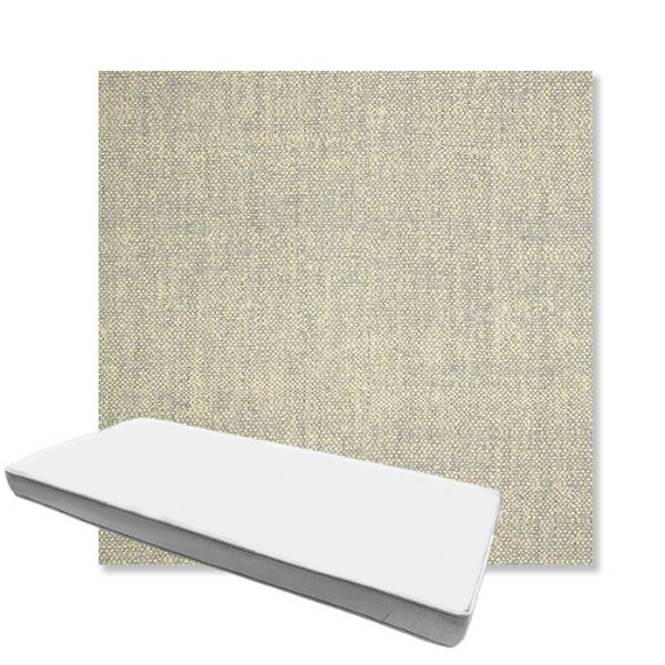 Picture of Chartres Pebble | Boxed Custom Outdoor Bench Cushion - Sunbrella© Fabric