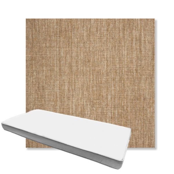 Picture of Crush Camel | Boxed Custom Outdoor Bench Cushion - Sunbrella© Fabric