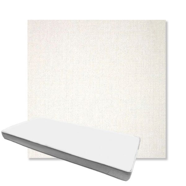 Picture of Crush Snow | Boxed Custom Outdoor Bench Cushion - Sunbrella© Fabric