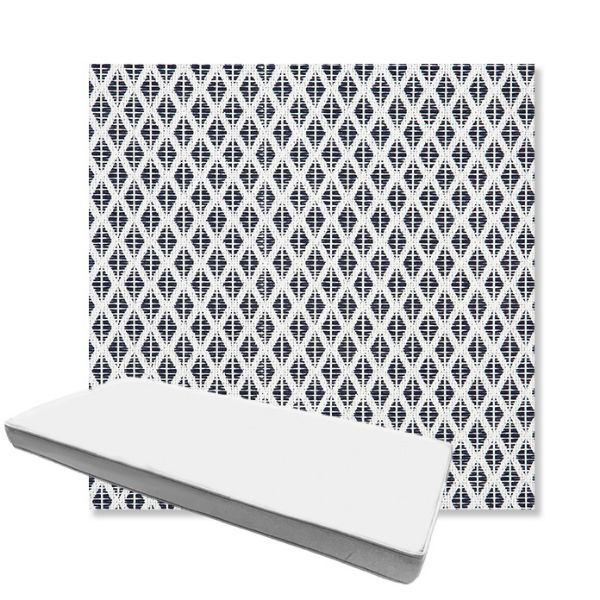 Picture of Detail Navy | Boxed Custom Outdoor Bench Cushion - Sunbrella© Fabric