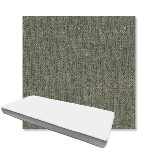 Picture of Dither Fern | Boxed Custom Outdoor Bench Cushion - Sunbrella© Fabric