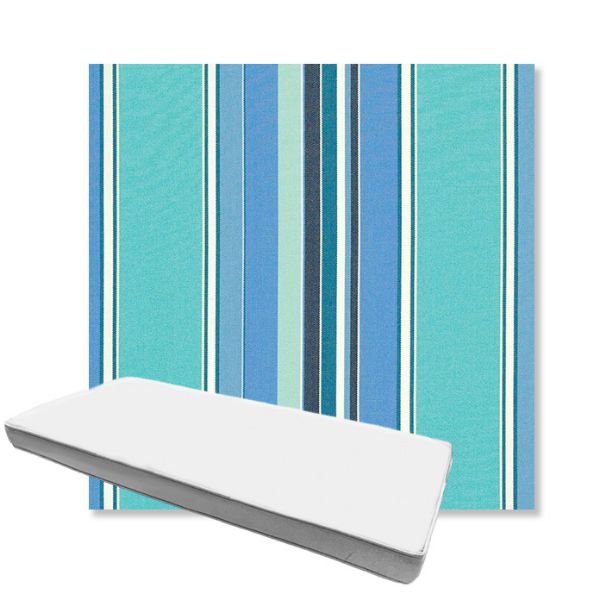 Picture of Dolce Oasis | Boxed Custom Outdoor Bench Cushion - Sunbrella© Fabric
