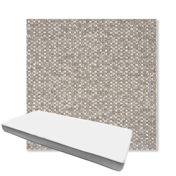Picture of Dumont Mushroom | Boxed Custom Outdoor Bench Cushion - Sunbrella© Fabric