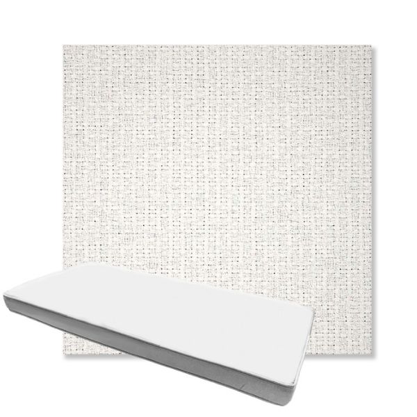 Picture of Dumont Snow | Boxed Custom Outdoor Bench Cushion - Sunbrella© Fabric