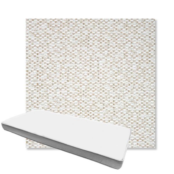 Picture of Dumont Stucco | Boxed Custom Outdoor Bench Cushion - Sunbrella© Fabric