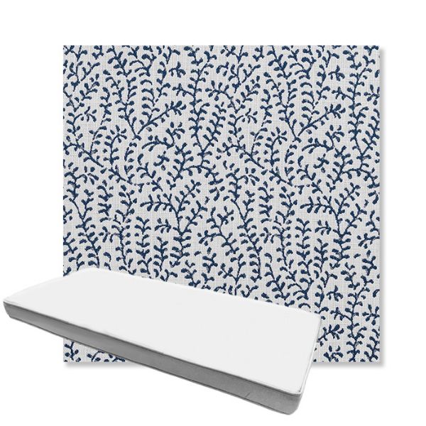 Picture of Eberly Peacock | Boxed Custom Outdoor Bench Cushion - Sunbrella© Fabric