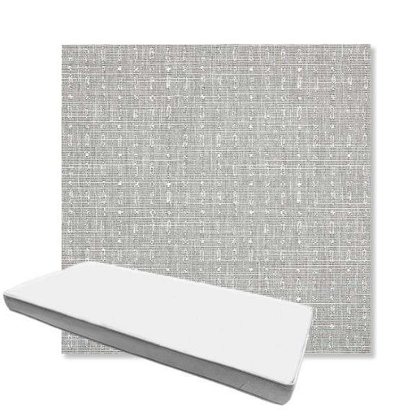 Picture of Embrace Pewter | Boxed Custom Outdoor Bench Cushion - Sunbrella© Fabric