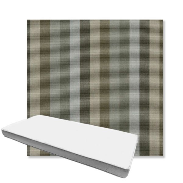 Picture of Entice Moss | Boxed Custom Outdoor Bench Cushion - Sunbrella© Fabric