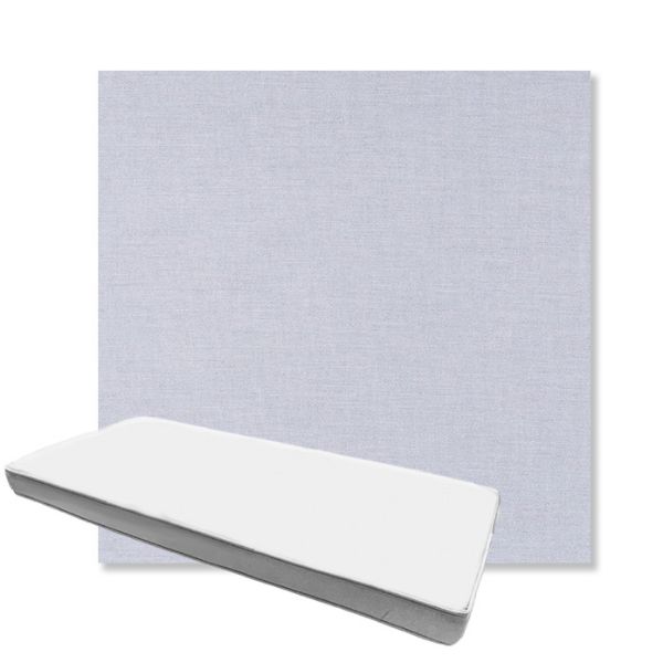 Picture of Exhale Sky | Boxed Custom Outdoor Bench Cushion - Sunbrella© Fabric