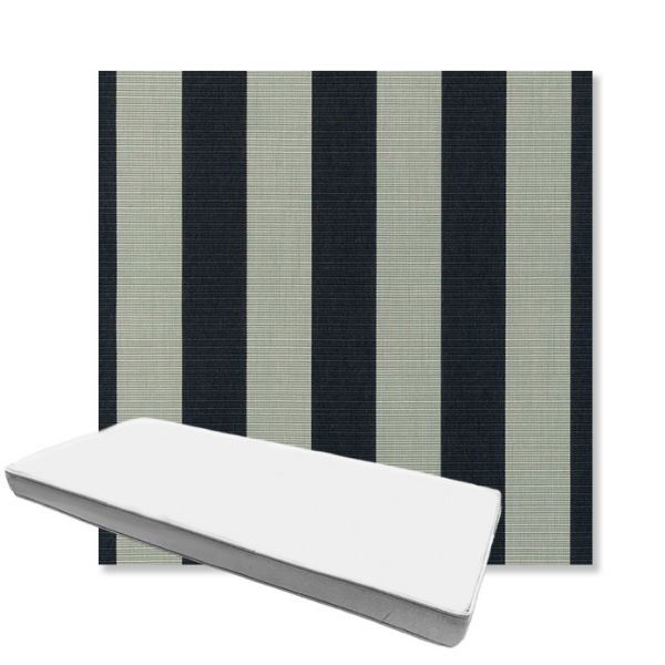 Picture of Expressive Mist | Boxed Custom Outdoor Bench Cushion - Sunbrella© Fabric