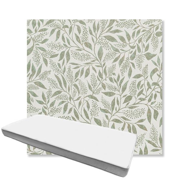 Picture of Exquisite Aloe | Boxed Custom Outdoor Bench Cushion - Sunbrella© Fabric