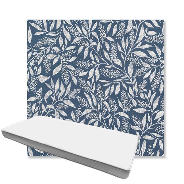 Picture of Exquisite Indigo | Boxed Custom Outdoor Bench Cushion - Sunbrella© Fabric