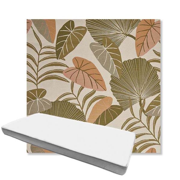 Picture of Fernie Mimosa | Boxed Custom Outdoor Bench Cushion - Sunbrella© Fabric