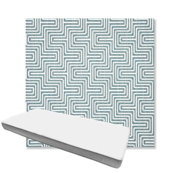 Picture of Figure Twilight | Boxed Custom Outdoor Bench Cushion - Sunbrella© Fabric