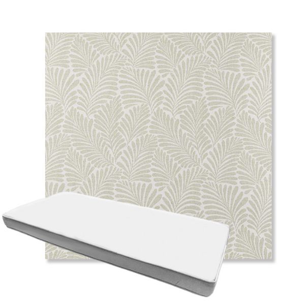 Picture of Frond Spring | Boxed Custom Outdoor Bench Cushion - Sunbrella© Fabric